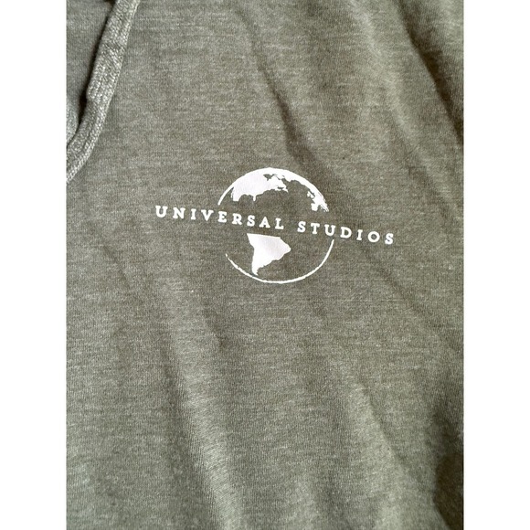 Universal Studios Men's Olive Green Graphic Hoodie Sweatshirt Size Small - Picture 2 of 6